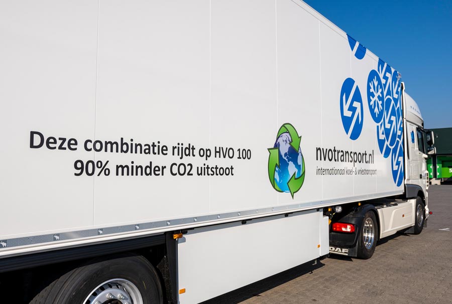 Wij rijden voor DSM op HVO100 brandstof
